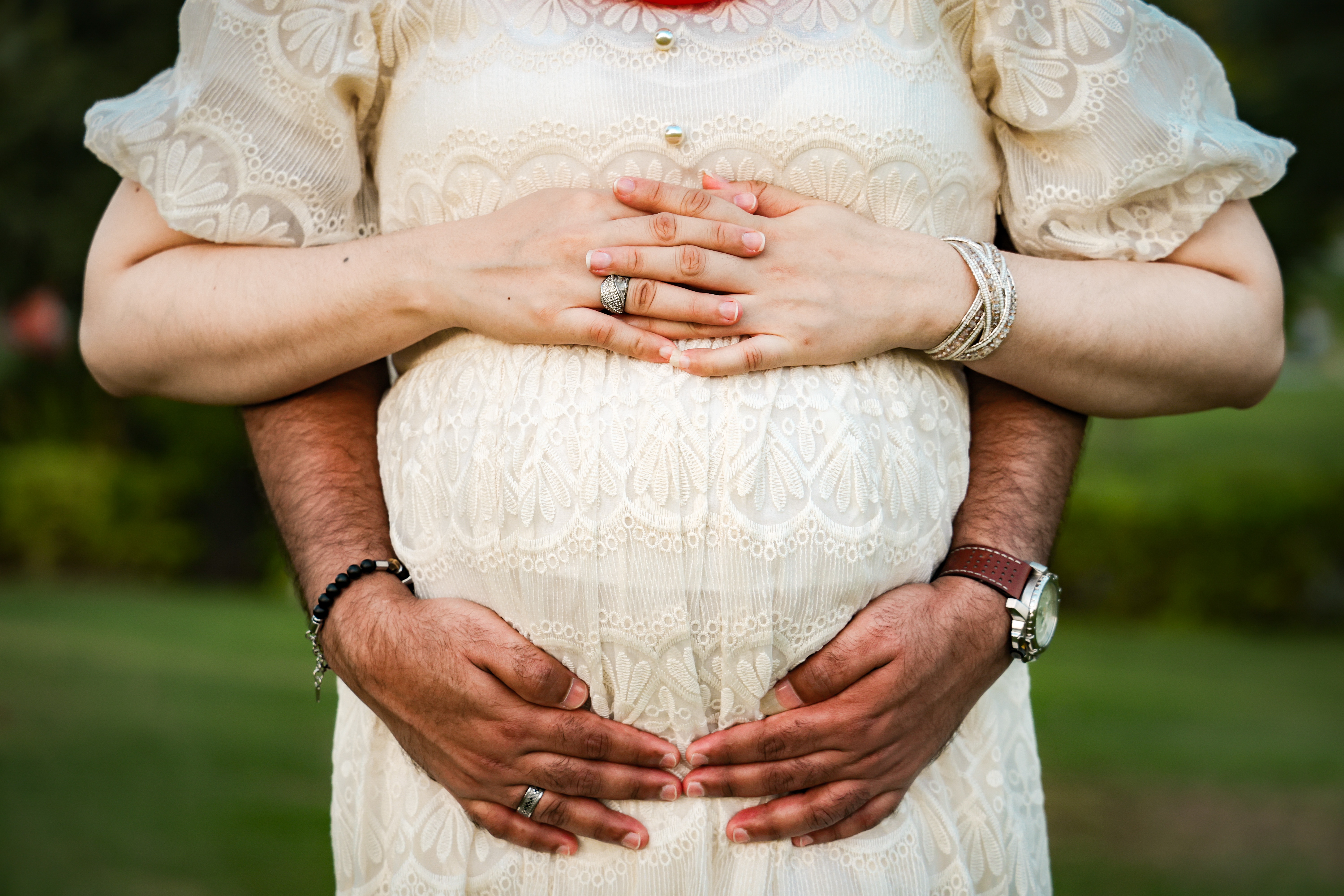 Expectant parent preparing a wishlist