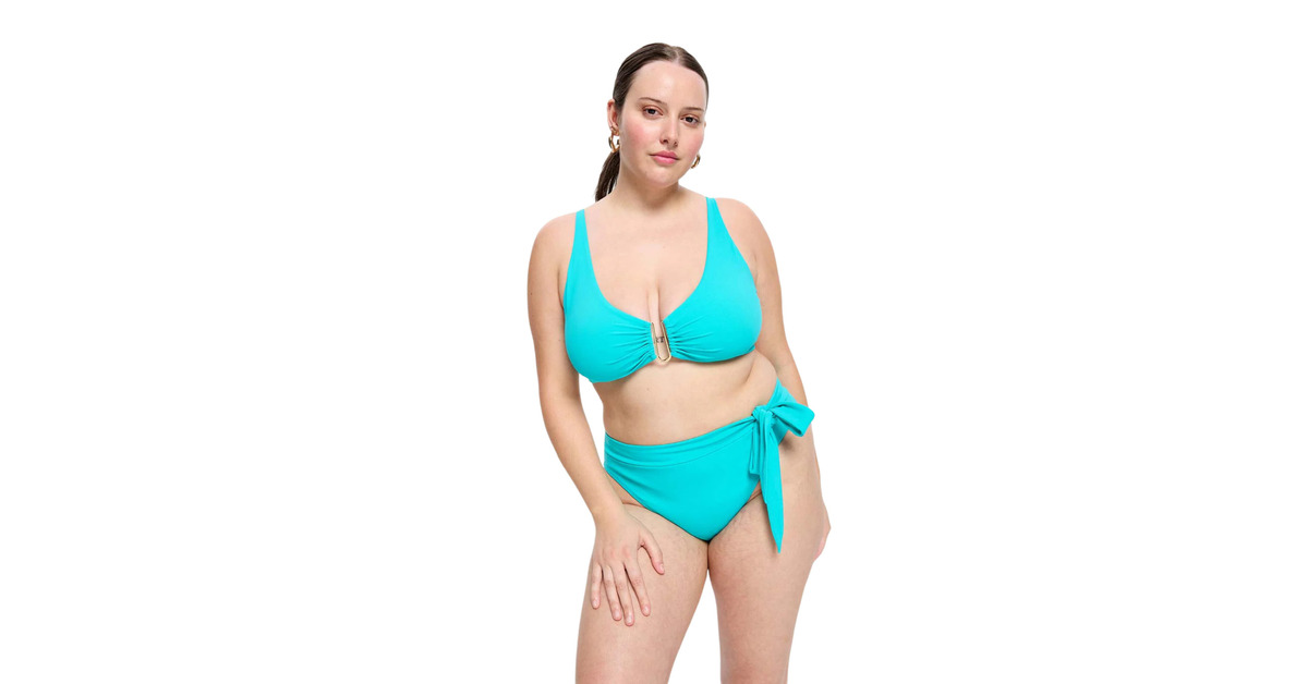 Modibodi - Menstruační plavky Modibodi Molokai Hi-Waist Tie Bottom Ocean spodní díl